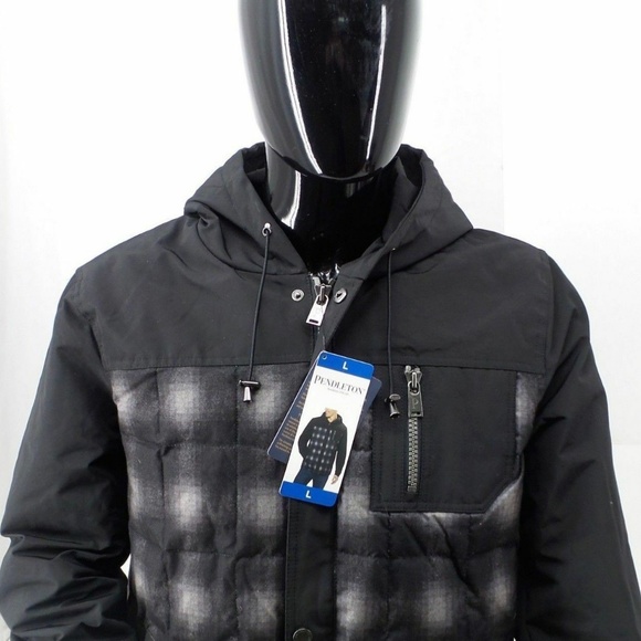 Pendleton Men's Water Resistant Down Jacket Black - Picture 4 of 7
